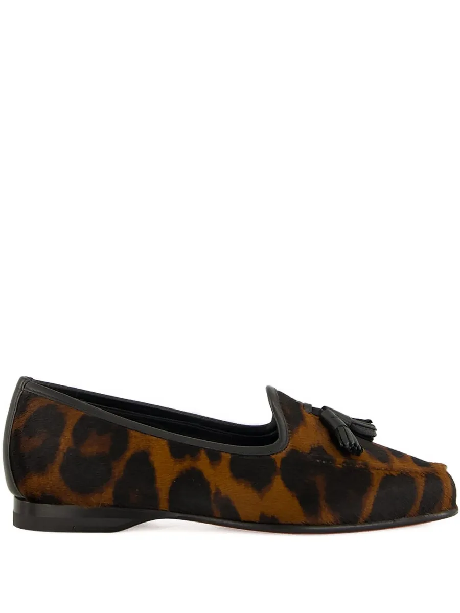 leopard-print tassel loafers 2
