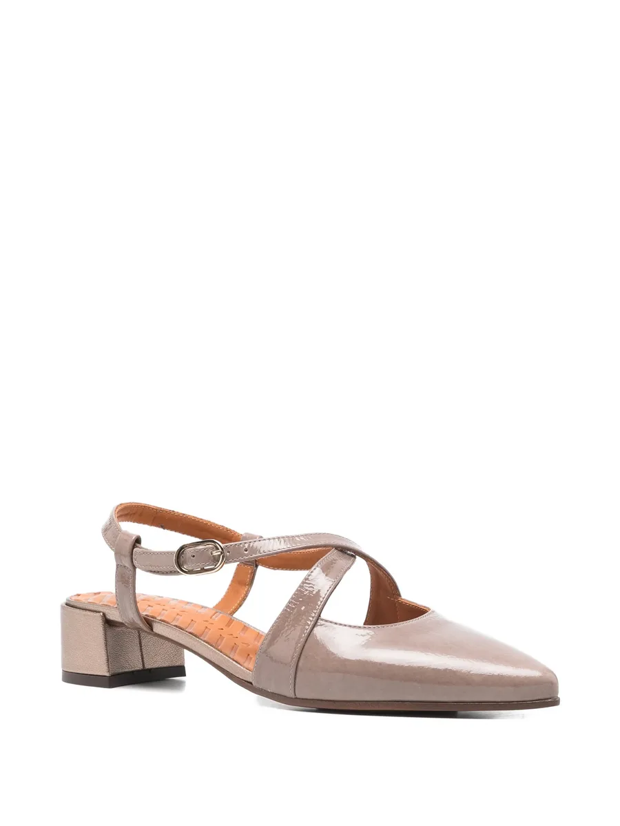 Hesana leather heeled pumps 3