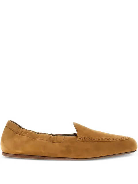 Rika suede perforated loafers