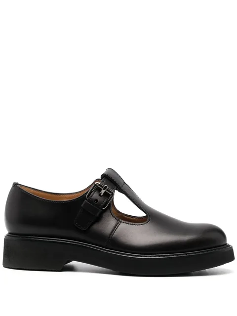 leather mary-jane loafers