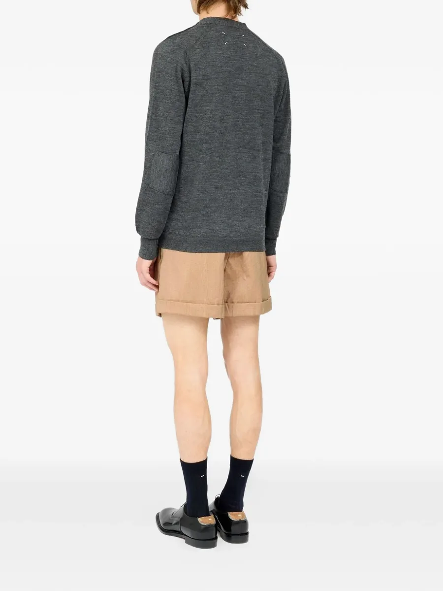 wool-blend V-neck cardigan 8