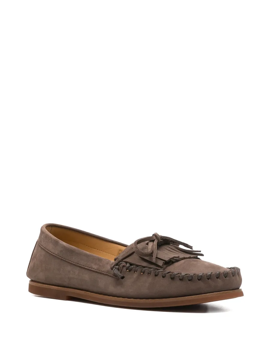 Tassia fringed nubuck loafers 3