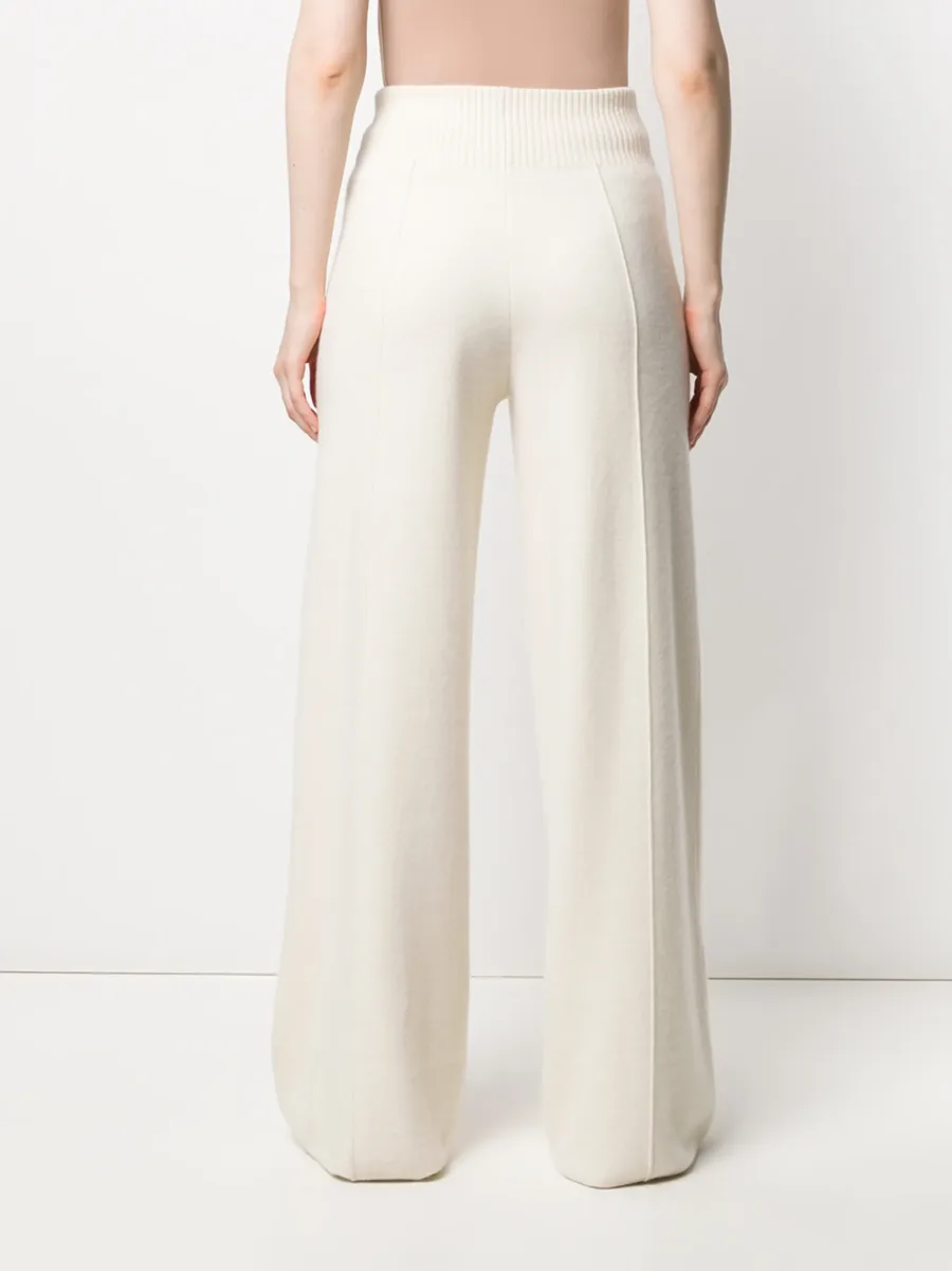 wide-leg knitted trousers 7