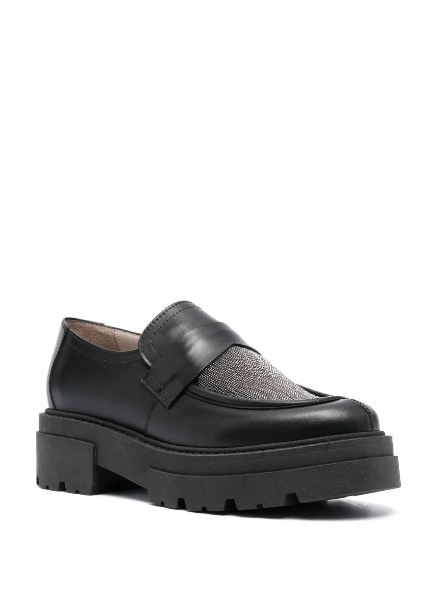 bead-embellished slip-on loafers 3