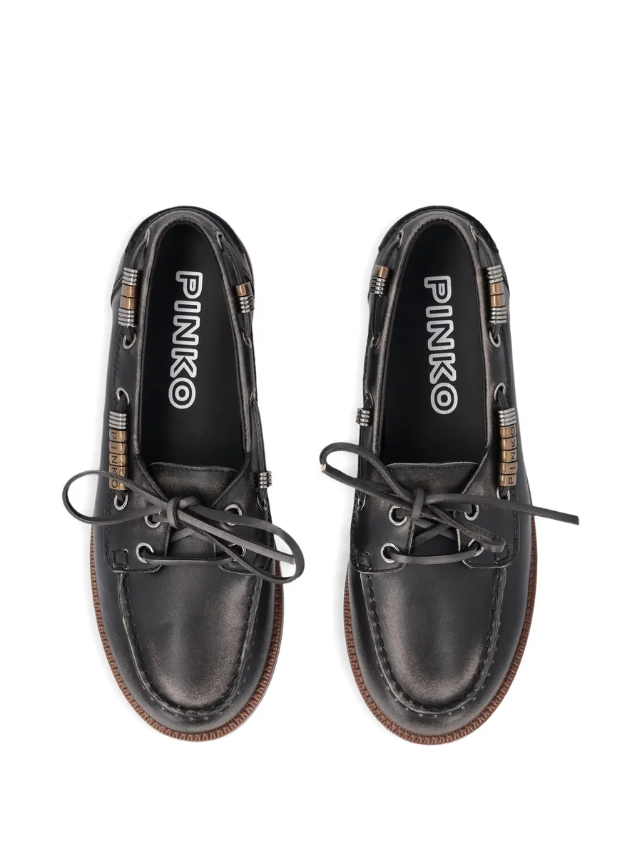 leather moccasins with jewel details 8