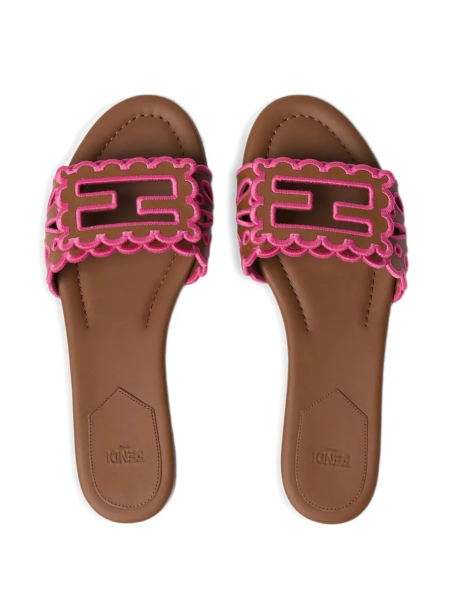 logo-appliqué flat sandals 7