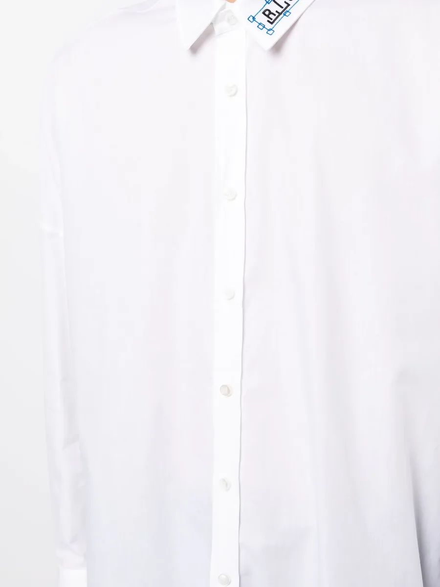 logo-print long-sleeve shirt 10
