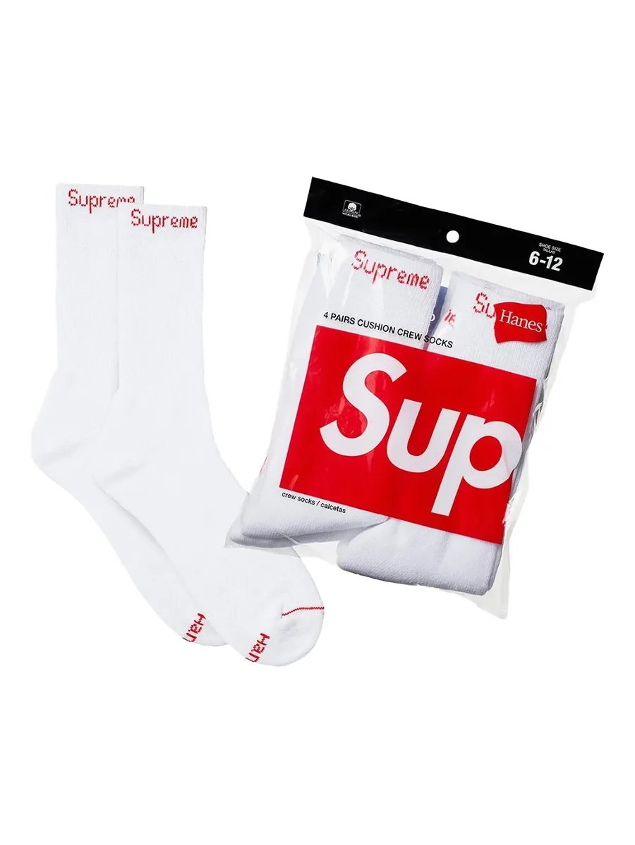 комплект из четырех пар носков Crew из коллаборации с Hanes 3