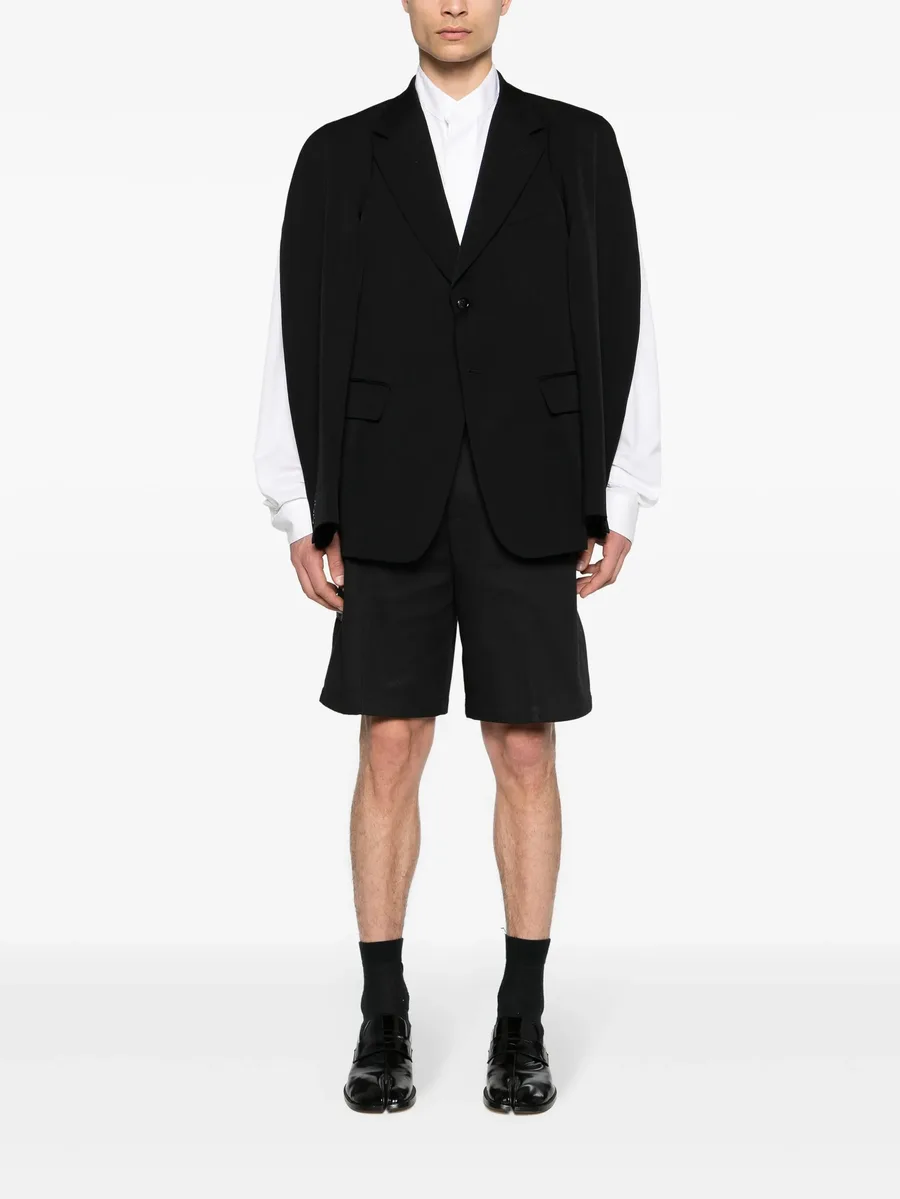 cut-out single-breasted blazer 4