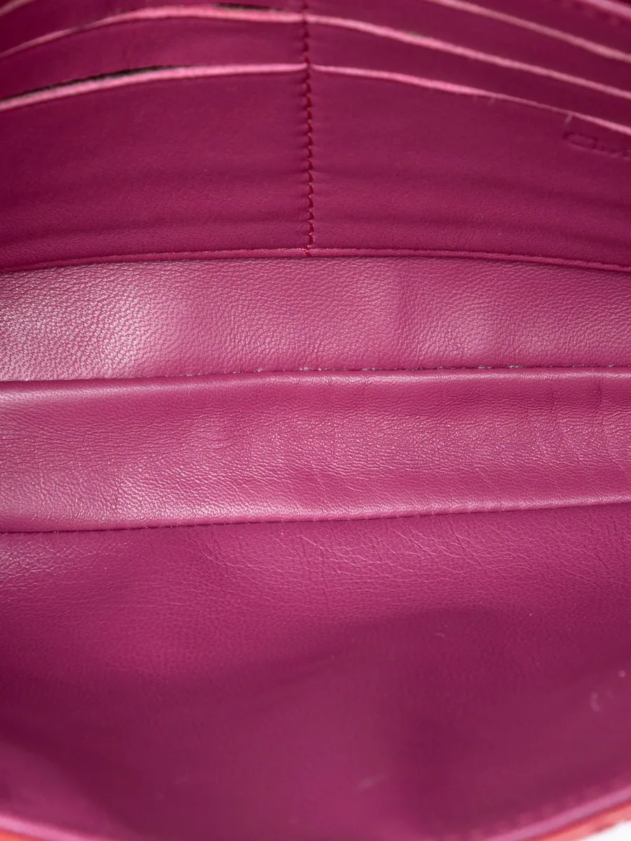 лакированная сумка через плечо Cannage Lady Dior Wallet on Chain (2011 год) 10