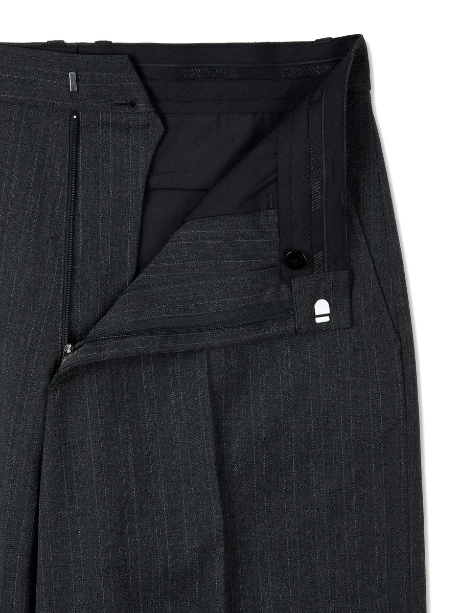 stripe-pattern trousers 7
