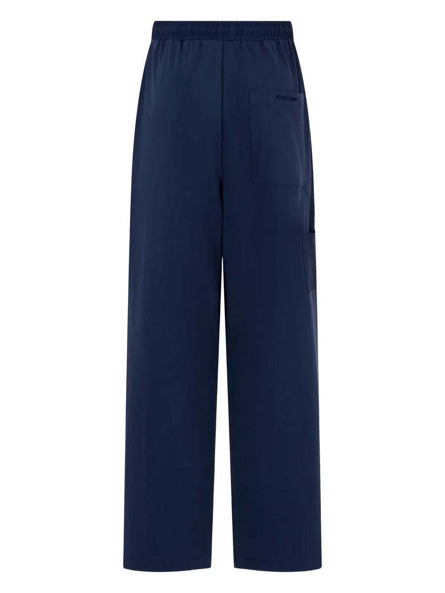 elasticated wide-leg trousers 3