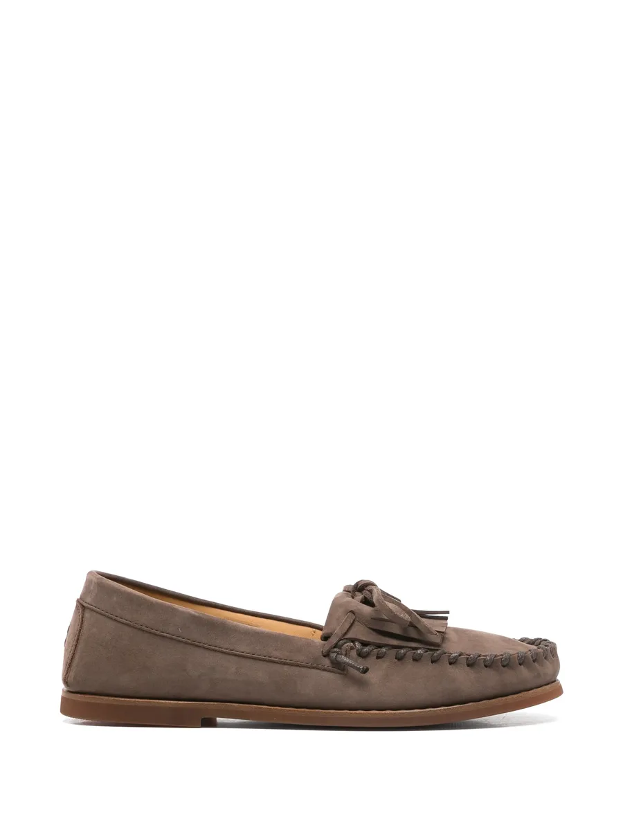 Tassia fringed nubuck loafers 2