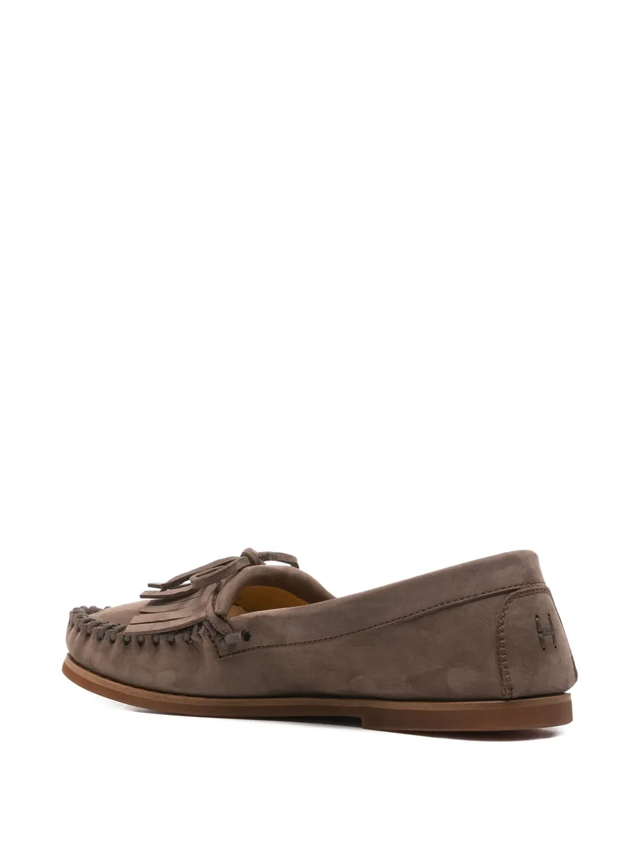 Tassia fringed nubuck loafers 5