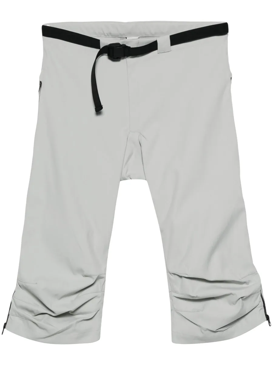 belted canvas long shorts 1
