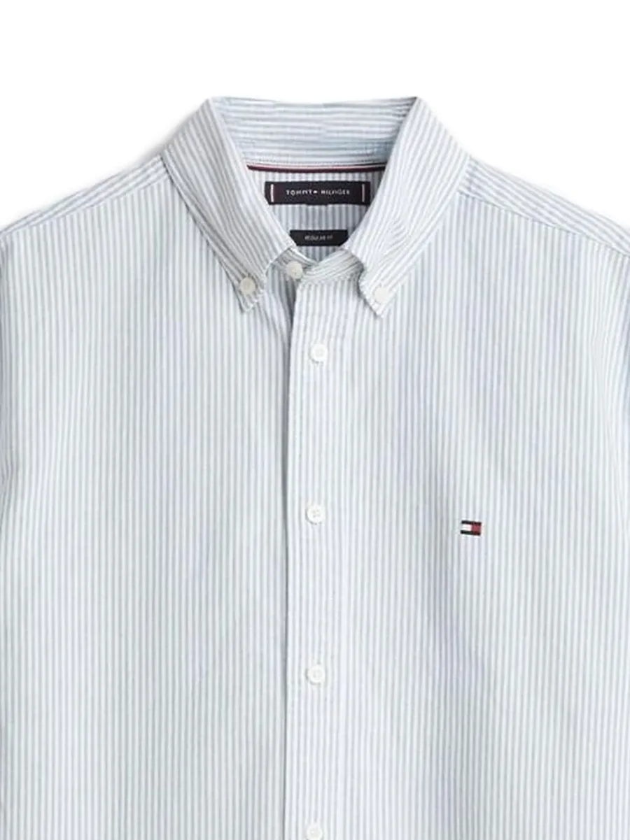 полосатая рубашка Heritage Oxford с короткими рукавами 3