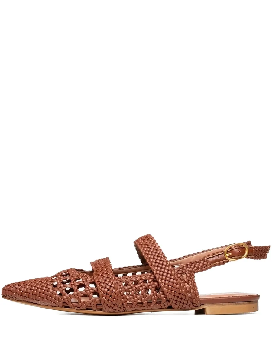 Lena woven pointed-toe pumps 1