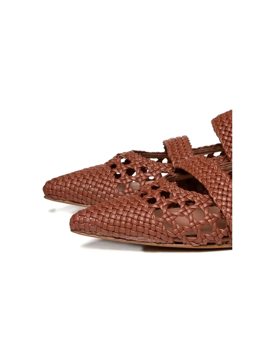 Lena woven pointed-toe pumps 7