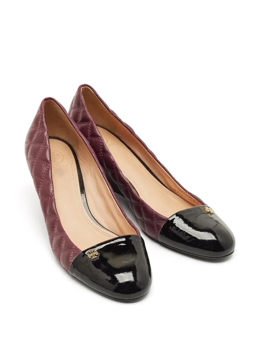 Claremont quilted heeled pumps 10
