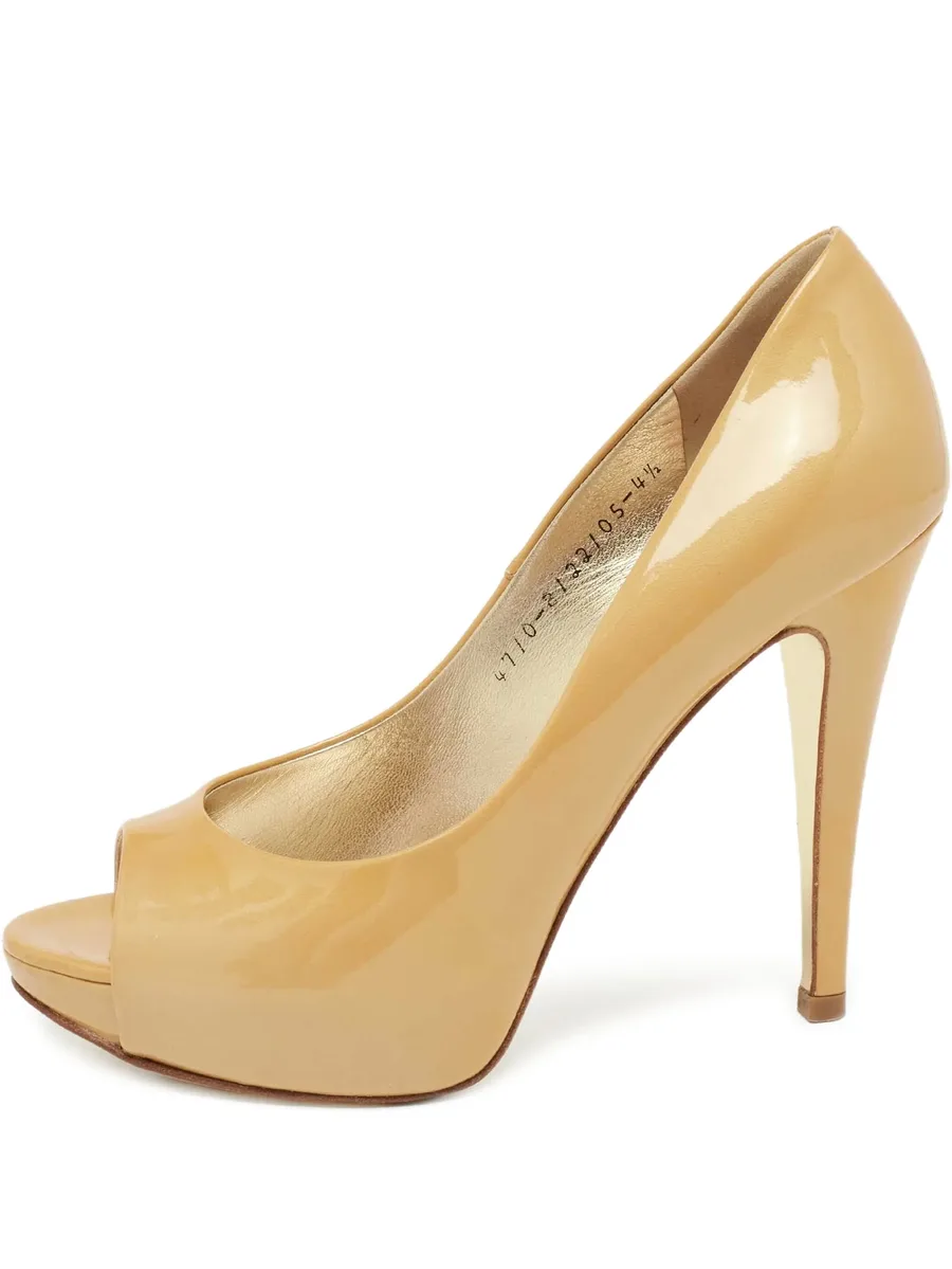 pre-owned 115mm leather pumps 2