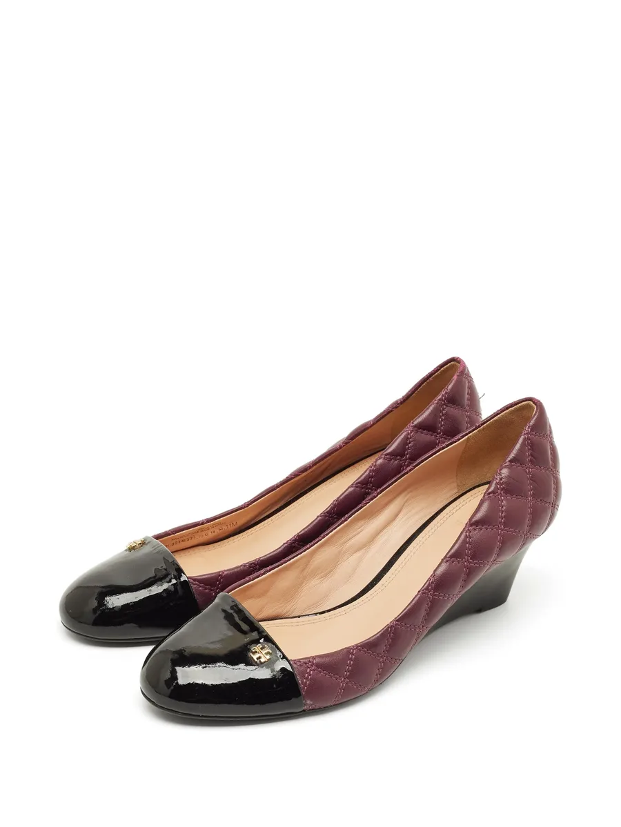 Claremont quilted heeled pumps 3