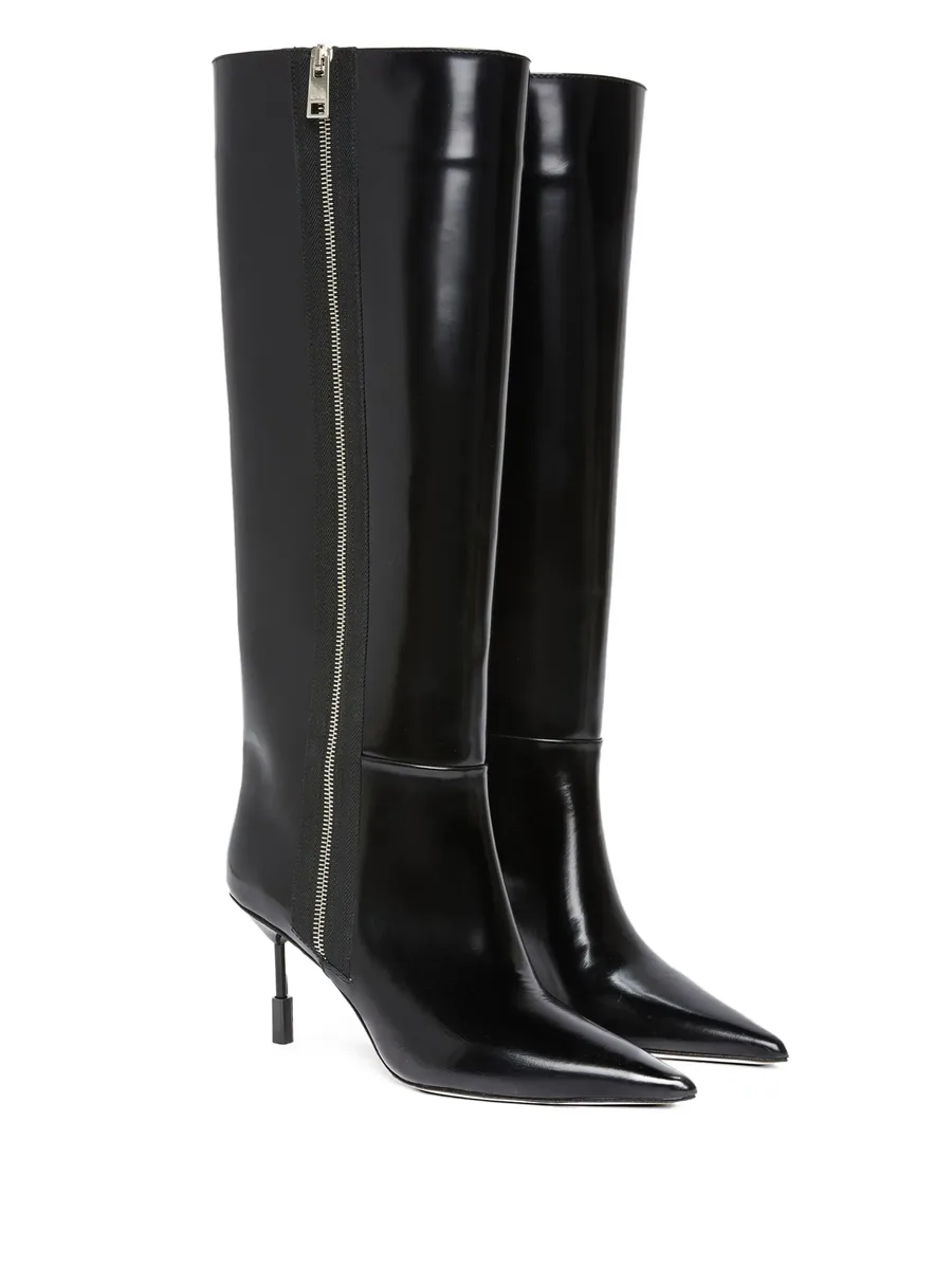 pointed-toe leather boots 3