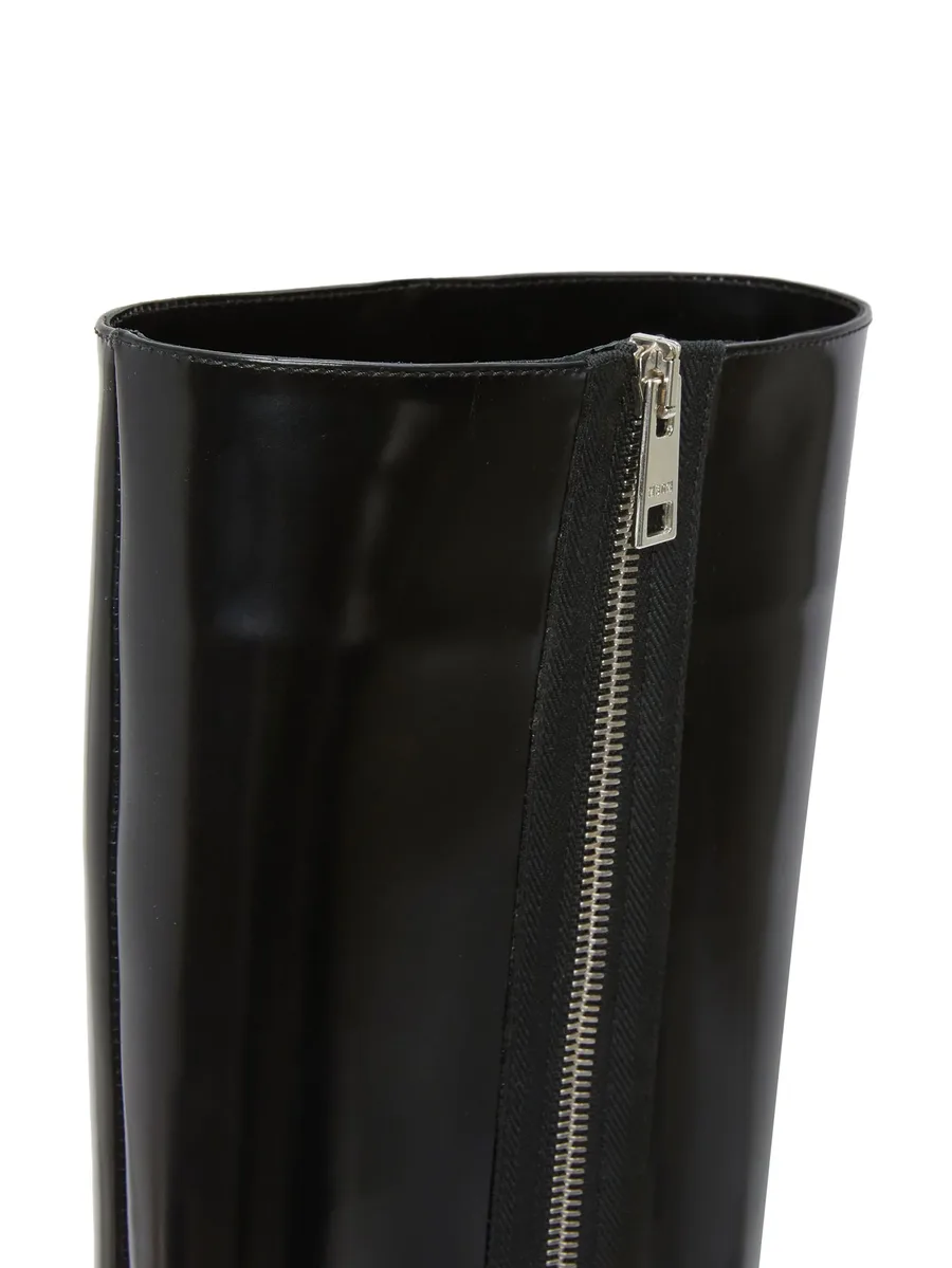 pointed-toe leather boots 8