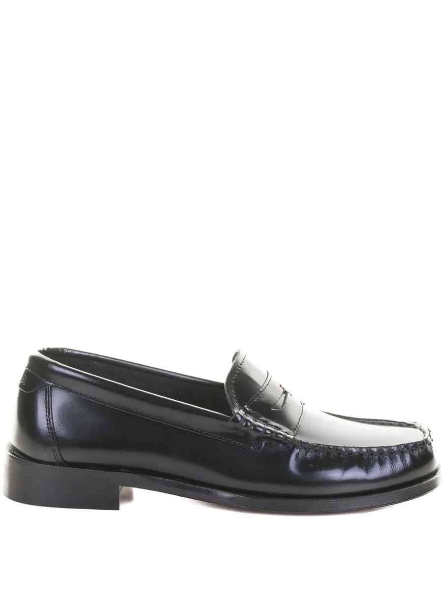 leather penny-strap loafers 1