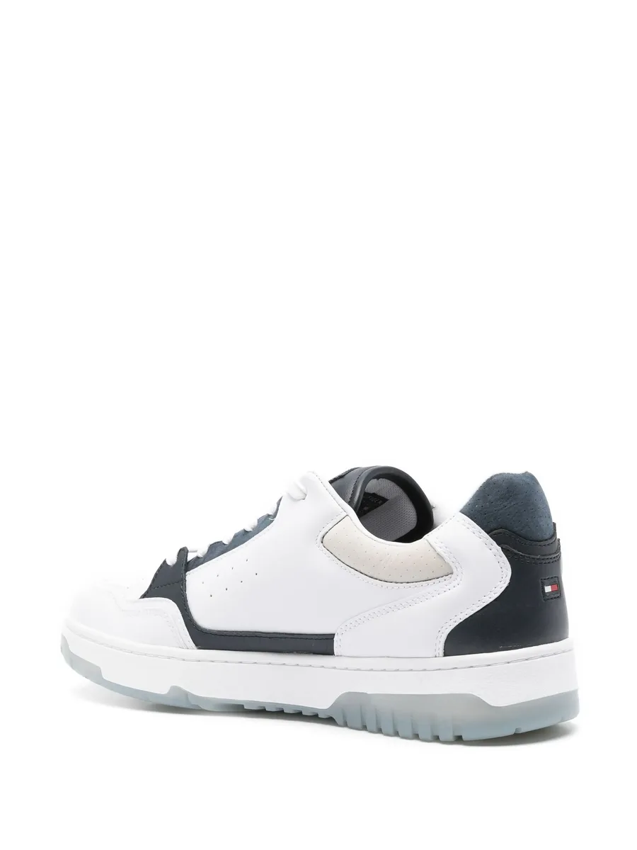 TH-embossed leather sneakers 5