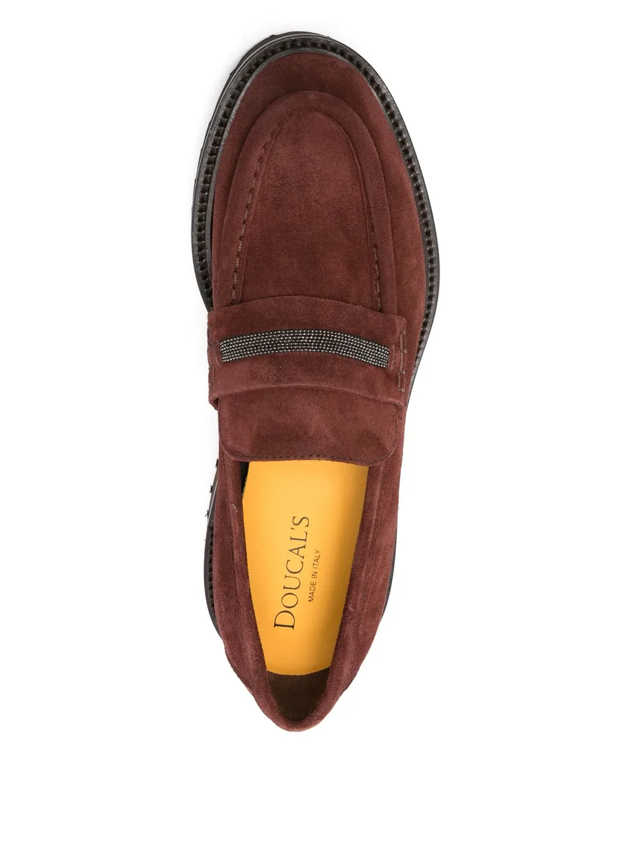 chain-embellishment loafers 8