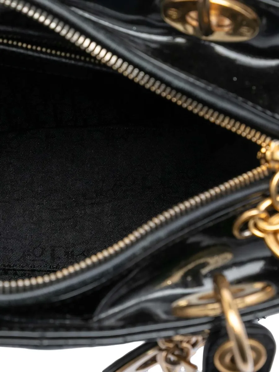 сумка-сэтчел Patent Cannage Lady Dior среднего размера (2012 год) 9