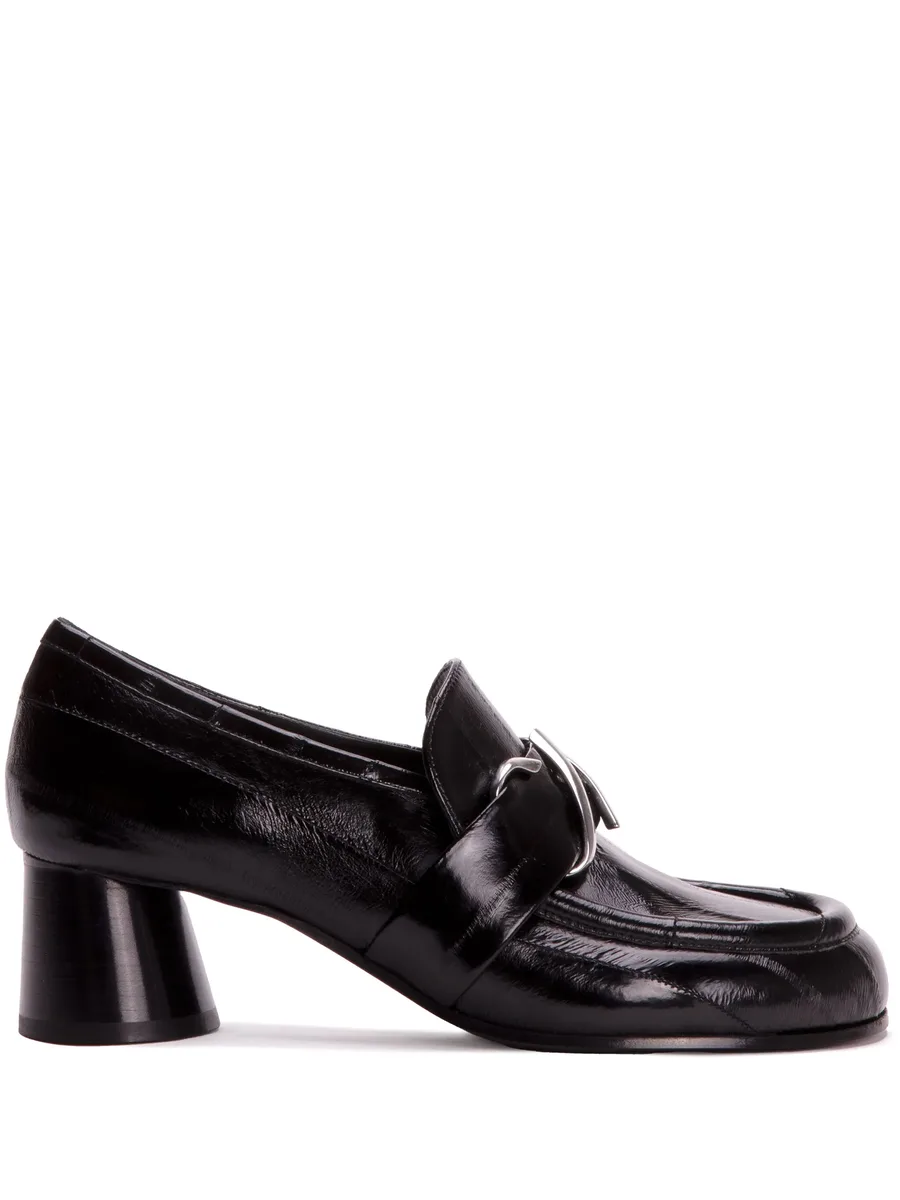 Monogram 55mm leather loafers 1
