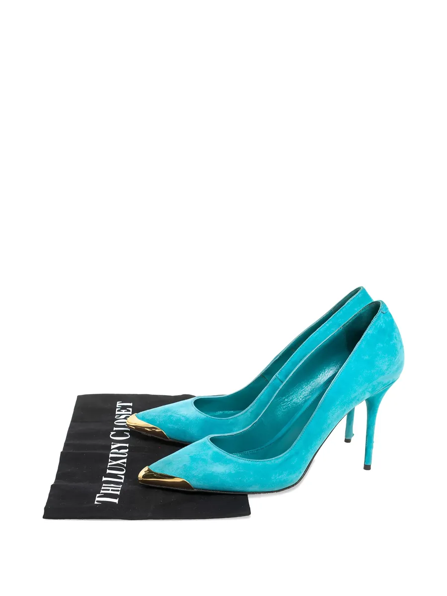 100mm pointed toe tip pumps 9