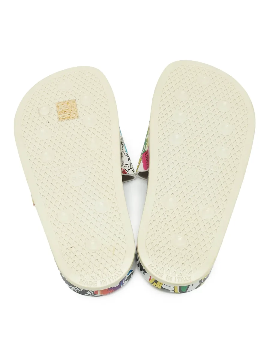 graphic-print leather slides 7