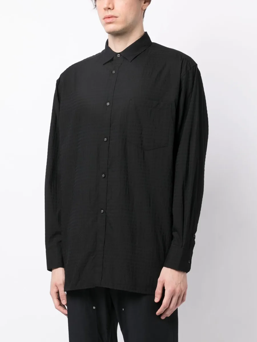 patterned jacquard long-sleeve shirt 6