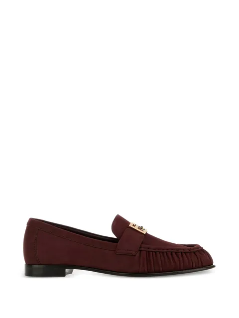 FF Baguette suede loafers
