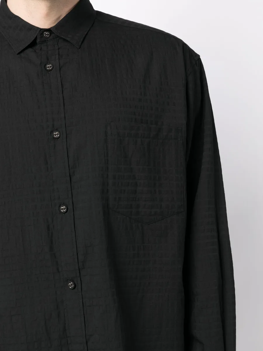 patterned jacquard long-sleeve shirt 10