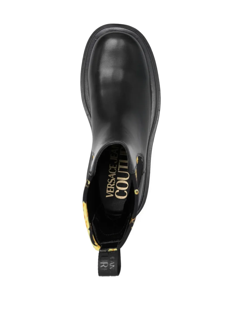 Baroque-print ankle boots 7