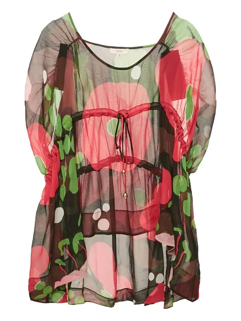 2023 printed silk blouse