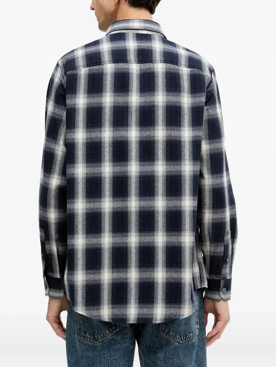 check-pattern pocket shirt 6