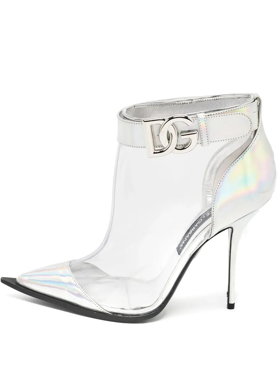 110mm pointed-toe clear ankle boots 2