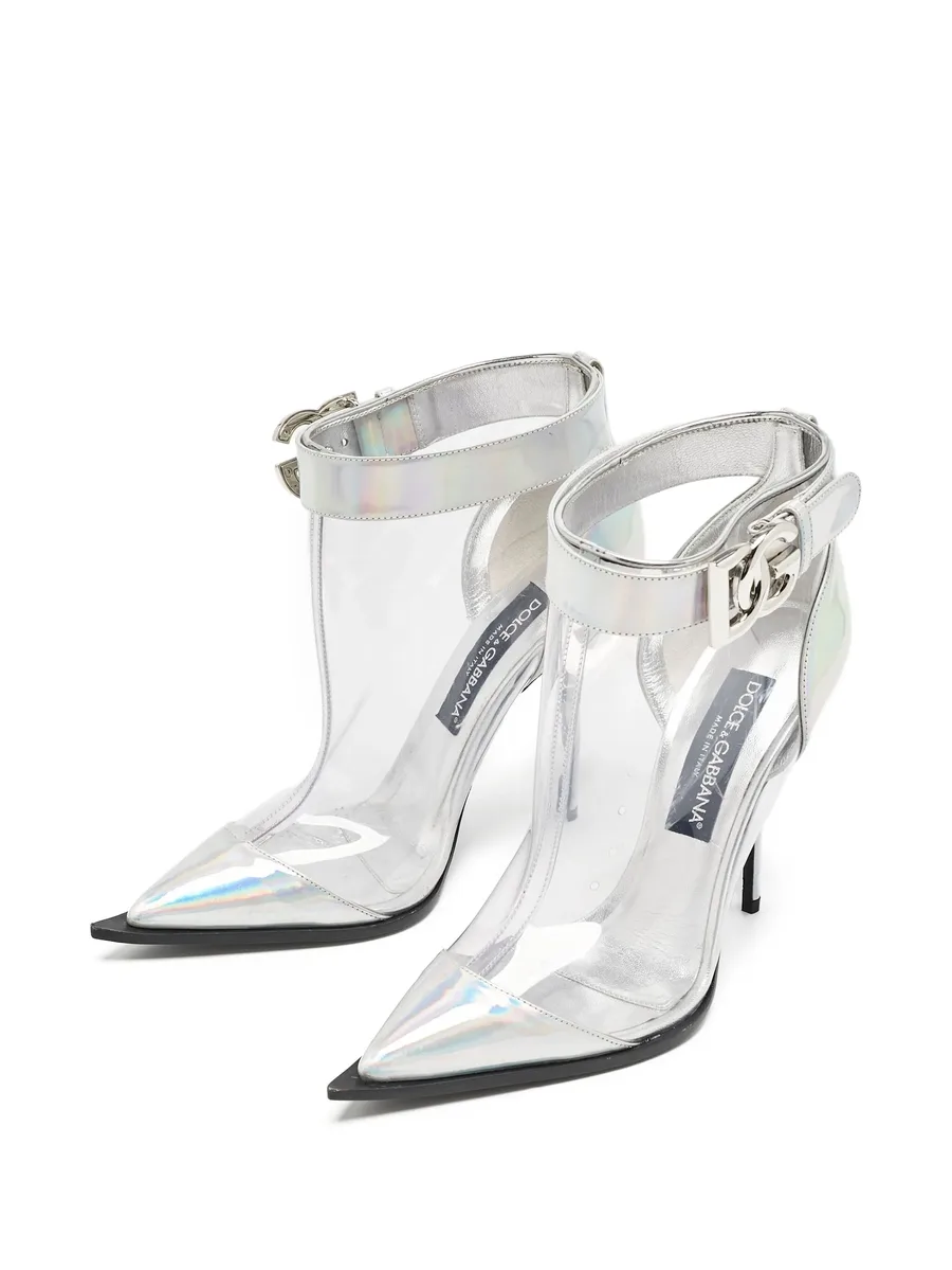 110mm pointed-toe clear ankle boots 4