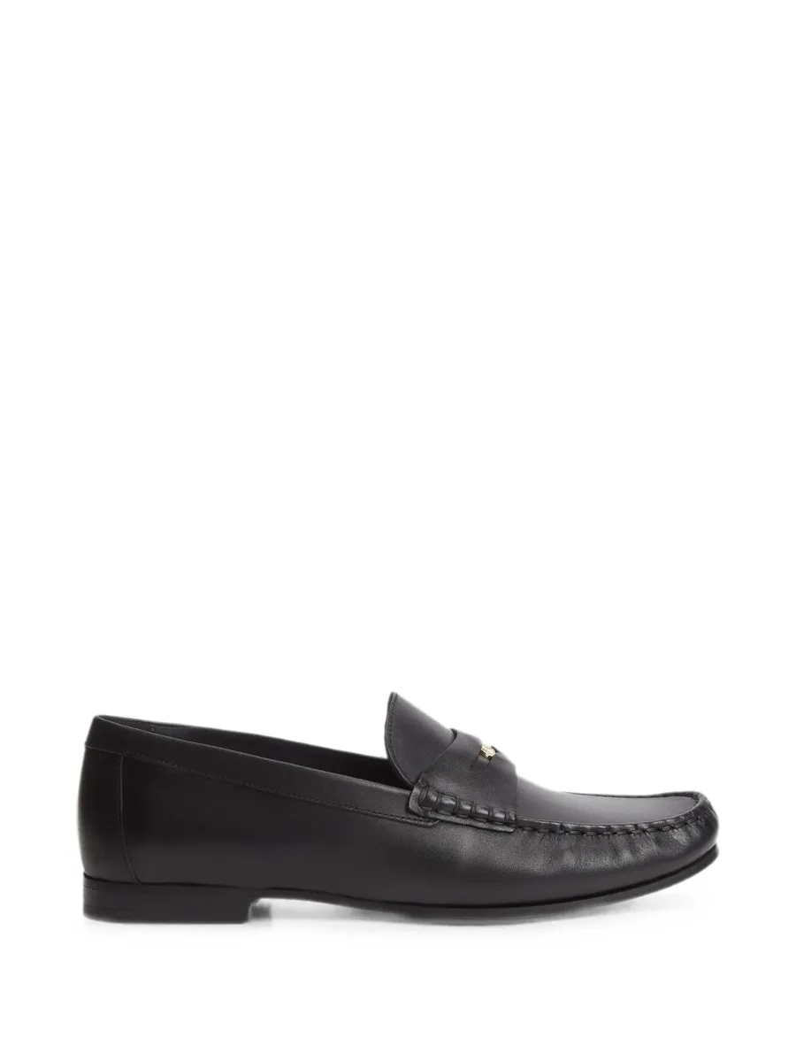 TH Monogram logo-plaque leather penny loafers 2