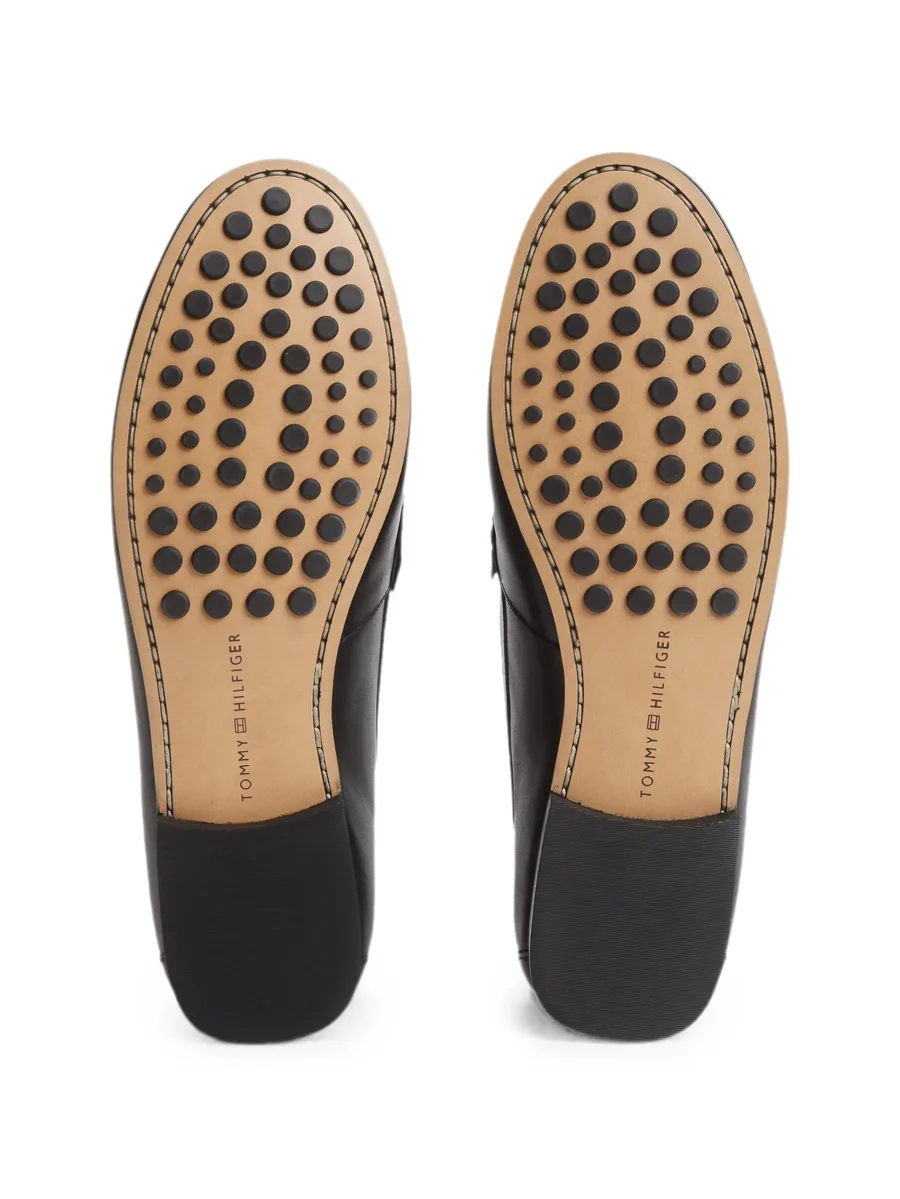 TH Monogram logo-plaque leather penny loafers 9