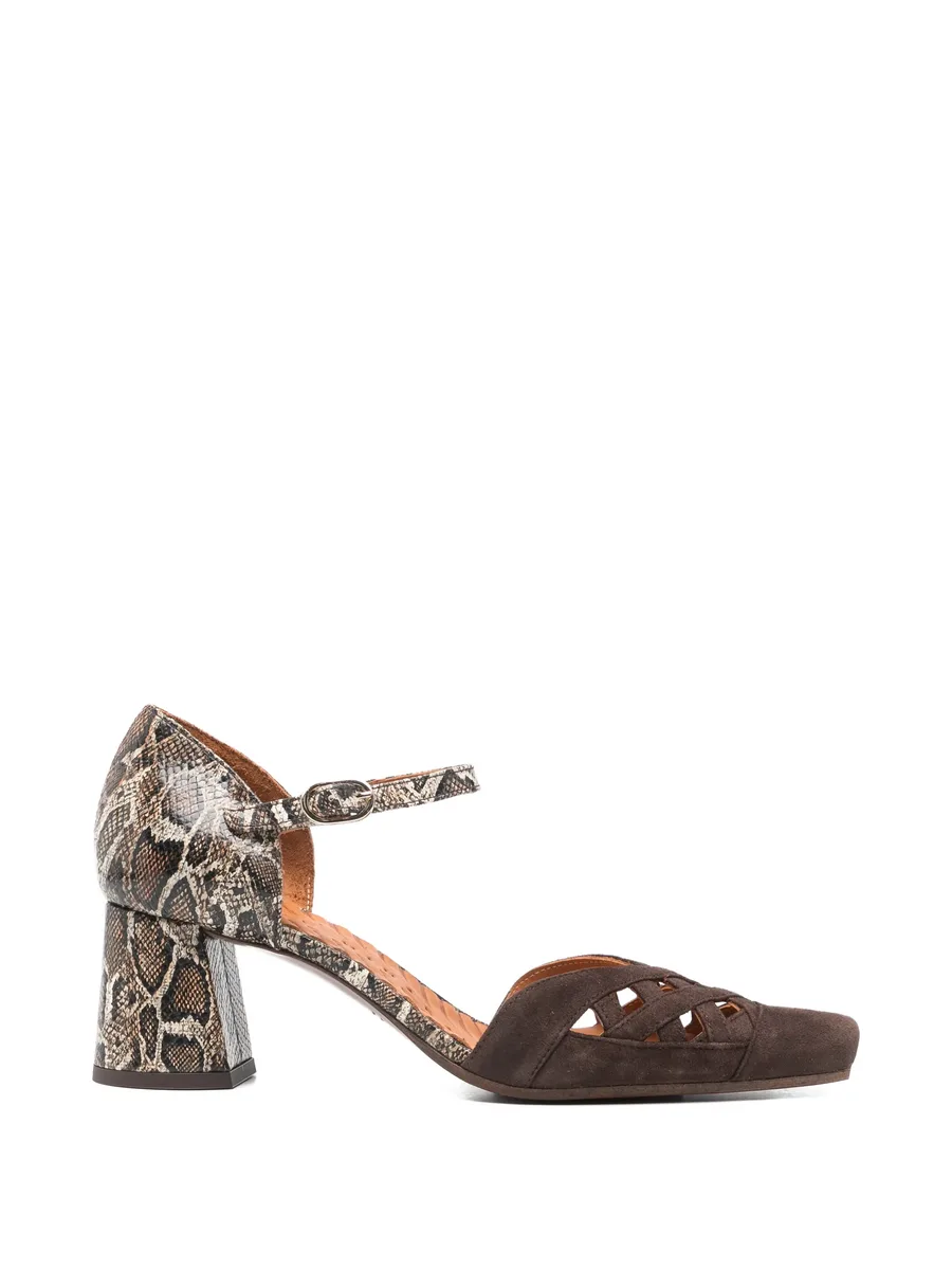 Airma snakeskin-effect heeled pumps 1