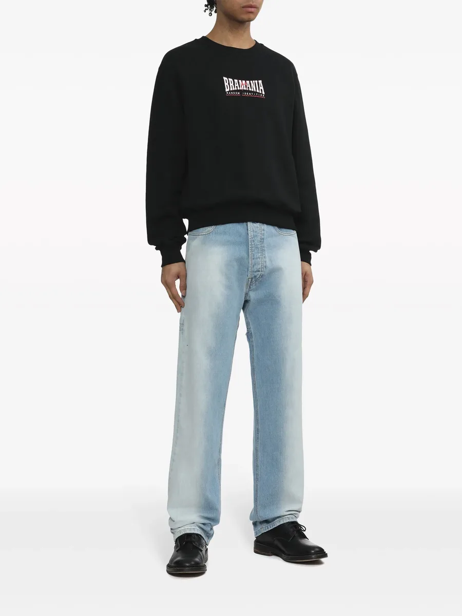 cut-out straight-leg jeans 4