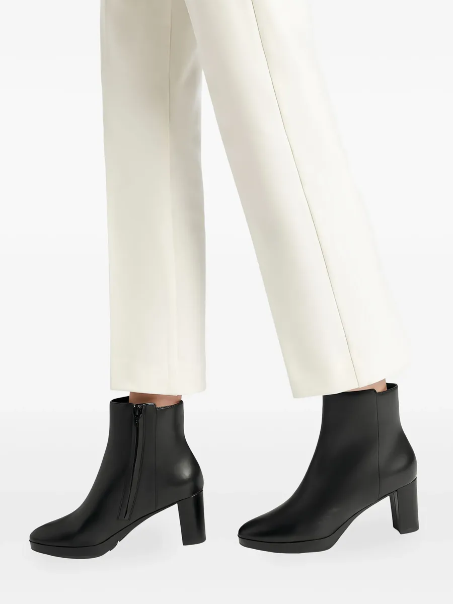 60mm Walk Pleasure zip-detail block-heel boots 9