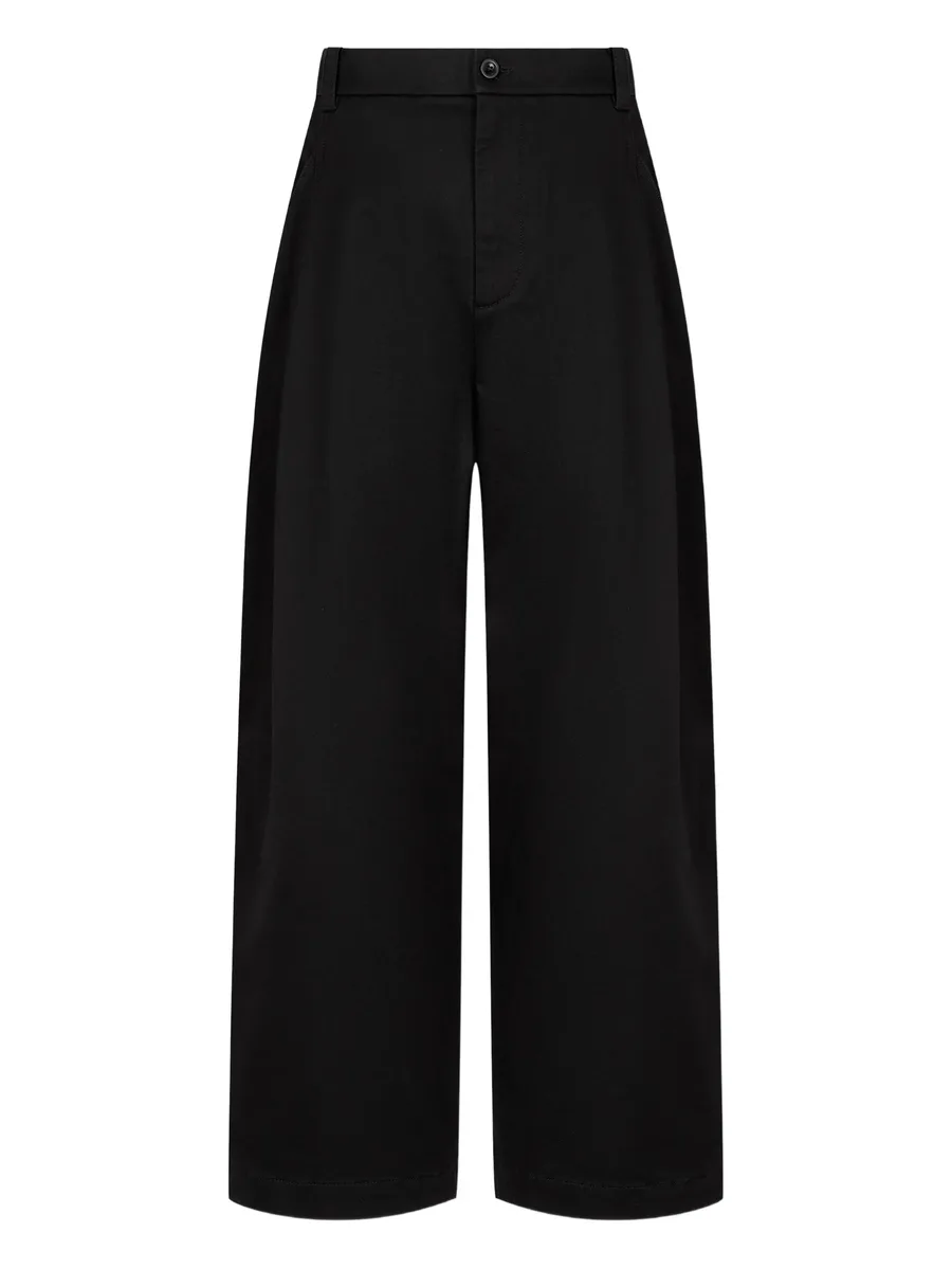 pleated belt-loops trousers 1