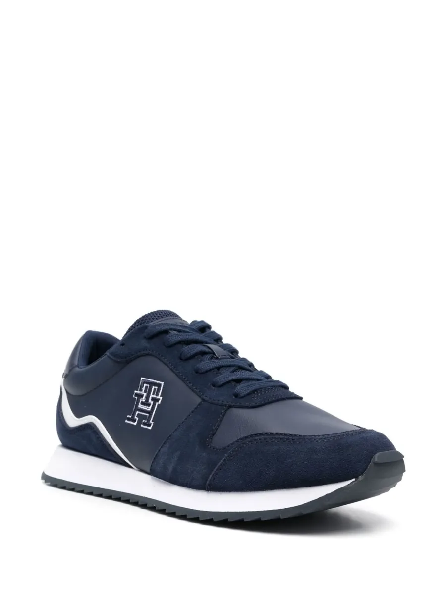 embroidered TH monogram low-top sneakers 3