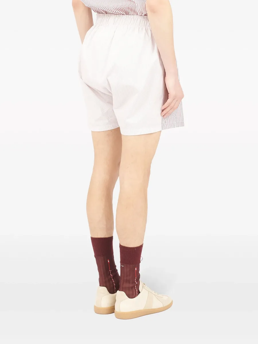striped cotton shorts 7